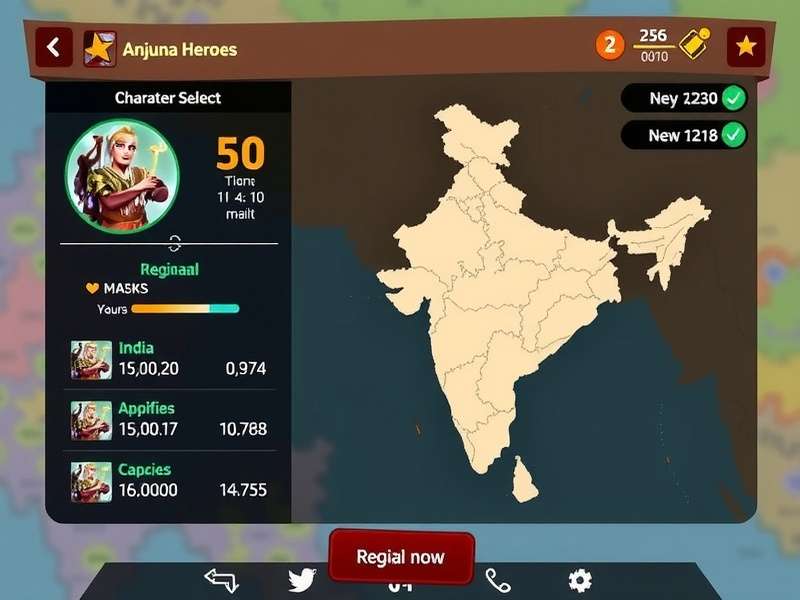 Anjuna Heroes regional popularity map in India